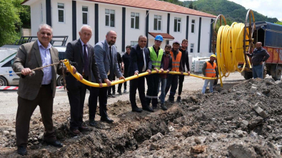 Doğalgaz Boru Hattı Döşeme Çalışmaları Başladı