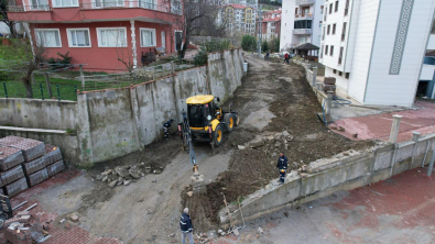 Nazik Sokak'ta Üst Yapı Çalışmalarına Başlandı