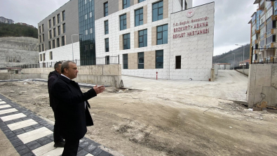 Yeni Devlet Hastanemizde Yol ve Kaldırım Çalışmaları