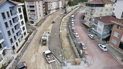 Yüksel Caddesi Yolunda Parke Kaplama Çalışmalarına Başlandı