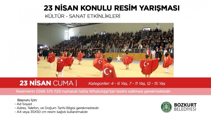 23 Nisan Konulu Resim Yarışması Sonuçlandı