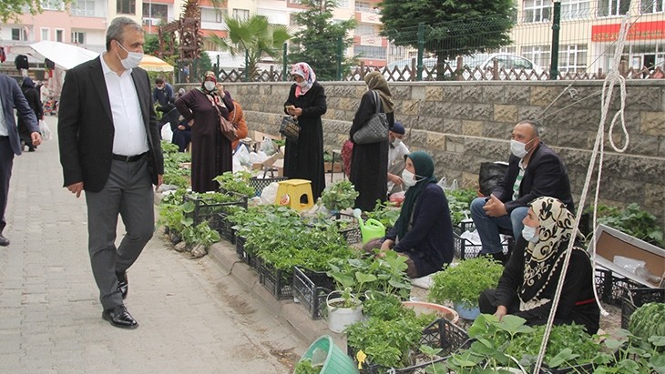 Belediye Başkanımızdan Pazar Ziyareti