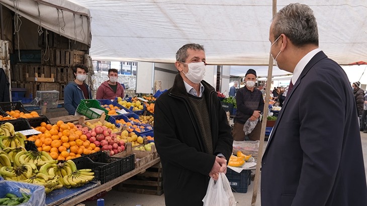 Belediye Başkanımızdan Pazar Ziyareti