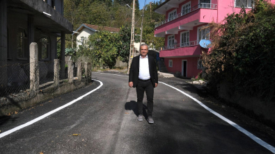 Yeni Mahalle Yolu Sıcak Asfalt Kaplandı