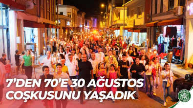 30 Ağustos Zafer Bayramını Fener Alayı ve Konserle Kutladık