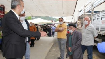 Belediye Başkanımızdan Pazar Ziyareti