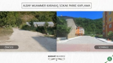 Albay Muammer Karakaş Sokak Parke Kaplama Çalışmaları Tamamlandı