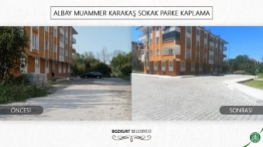 Albay Muammer Karakaş Sokak Parke Kaplama Çalışmaları Tamamlandı