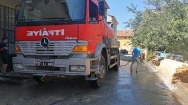 Eski Sanayi Sitesi Yıkama Çalışmaları Başladı