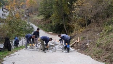 Çakmak Sokak Parke Kaplama Çalışmaları Başladı