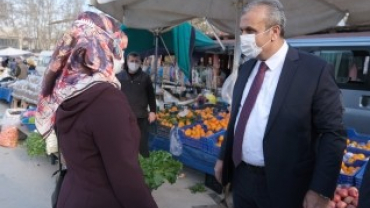 Belediye Başkanımızdan Pazar Ziyareti