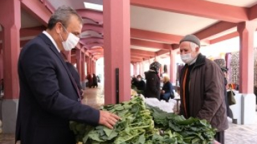 Belediye Başkanımızdan Pazar Ziyareti