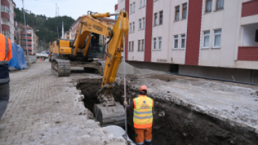 Altyapı İnşaatı Tüm Hızıyla Devam Ediyor