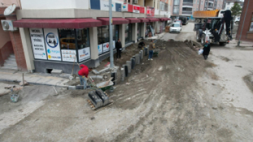 Cadde ve Sokaklarımızda Parke Kaplama Çalışmalarımız Devam Ediyor