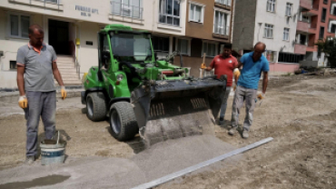 Yüksel Caddesi Yolunda Parke Kaplama Çalışmalarına Başlandı