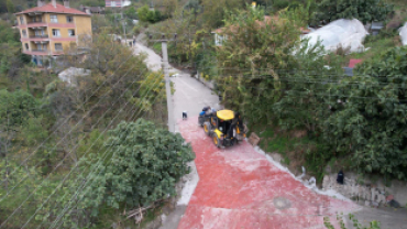 Anadolu Caddesi'nde Parke Kaplama Çalışmalarımız Devam Ediyor