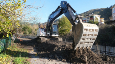 Yüksel Caddesi Üst Yapı Öncesinde Tesviye Çalışması Yapıldı