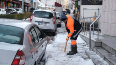 Cadde ve Sokaklarımızda Kar Küreme Çalışmaları