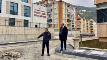 Yeni Devlet Hastanemizde Yol ve Kaldırım Çalışmaları