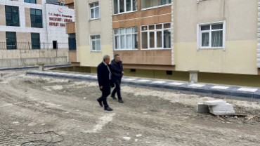 Yeni Devlet Hastanemizde Yol ve Kaldırım Çalışmaları