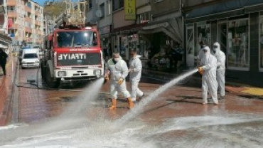 Yıkama ve Dezenfekte Çalışmalarımız Sürüyor